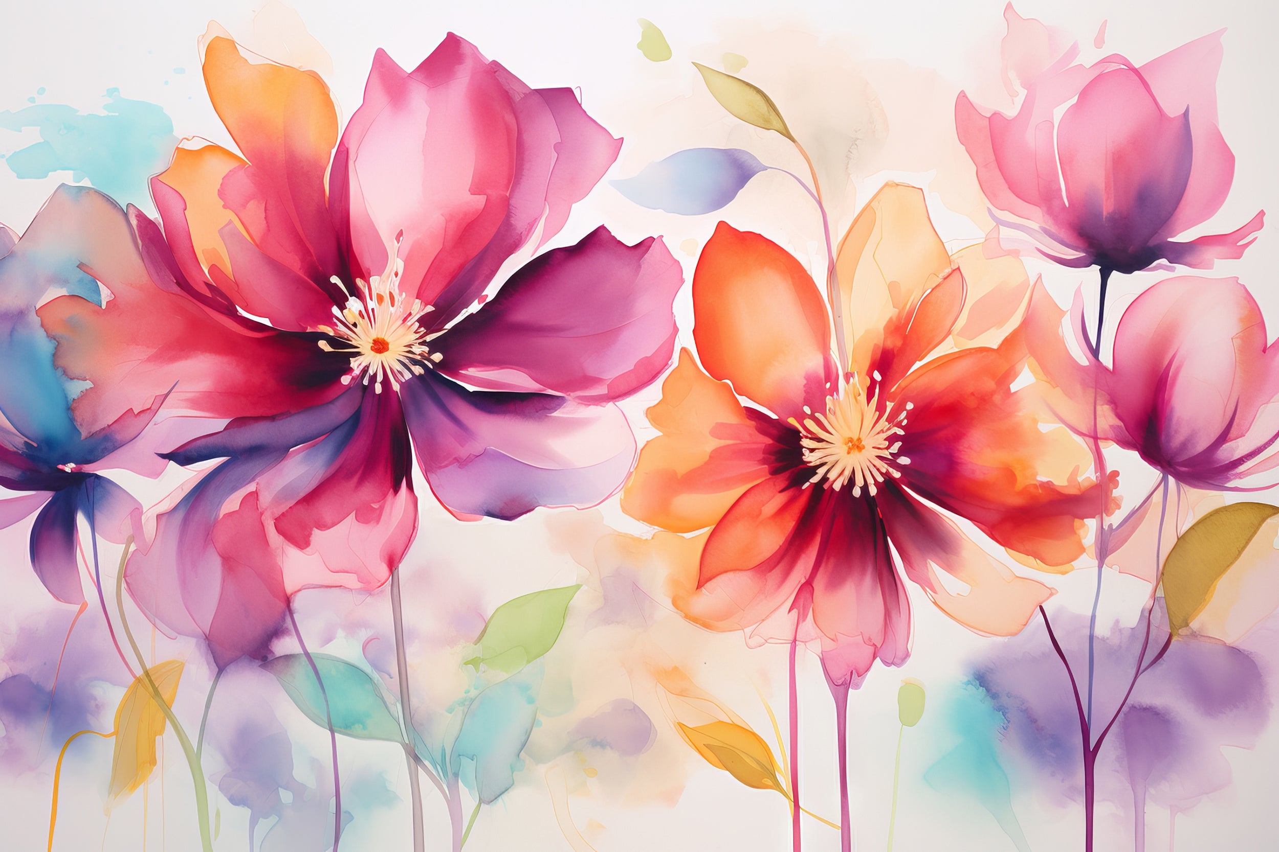 Modern Abstract Floral