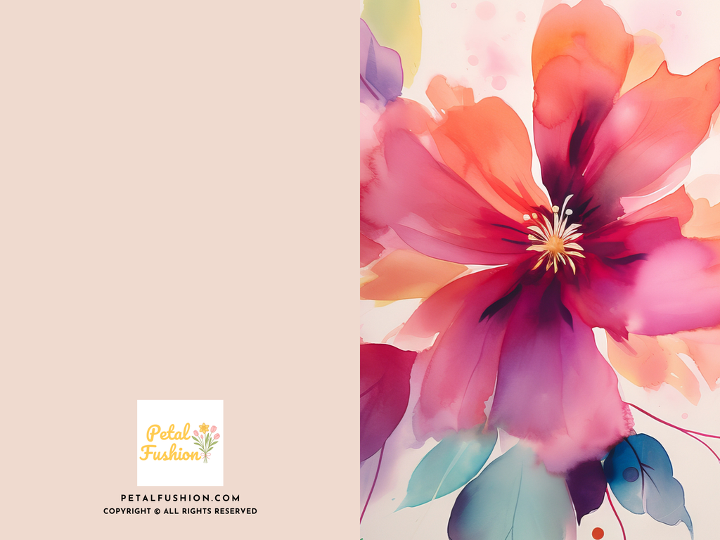 Morden Abstract Foldable Greeting Card - A7 (Digital Download)