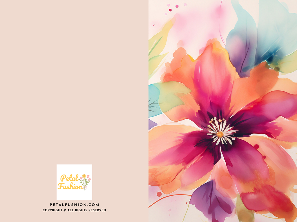 Morden Abstract Foldable Greeting Card - A7 (Digital Download)