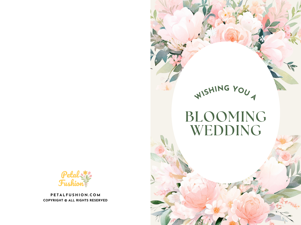 Pink Woodland Foldable Greetings Card - A7 (Digital Download)