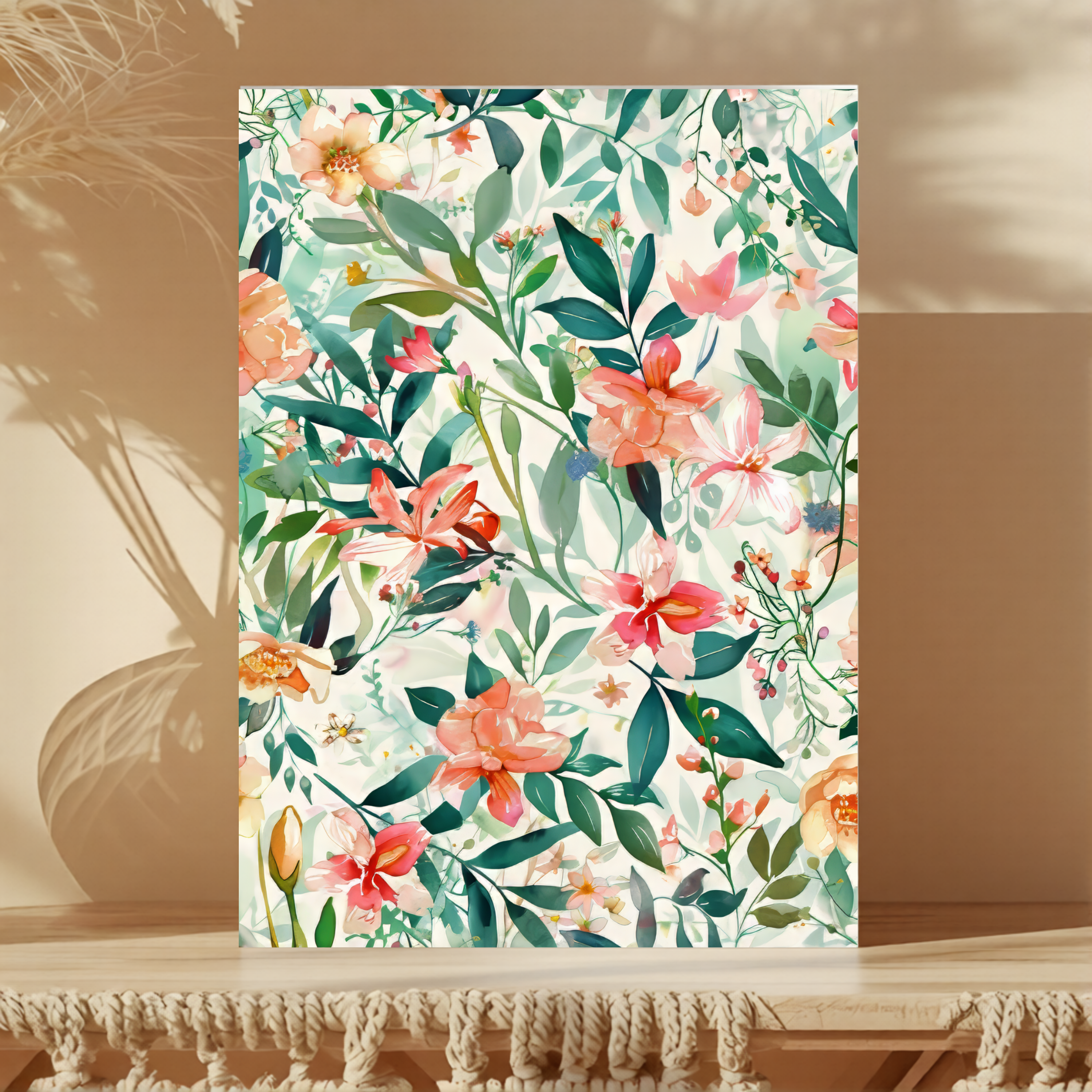 Botanical Garden Florals Foldable Greetings Card - A7 (Digital Download)