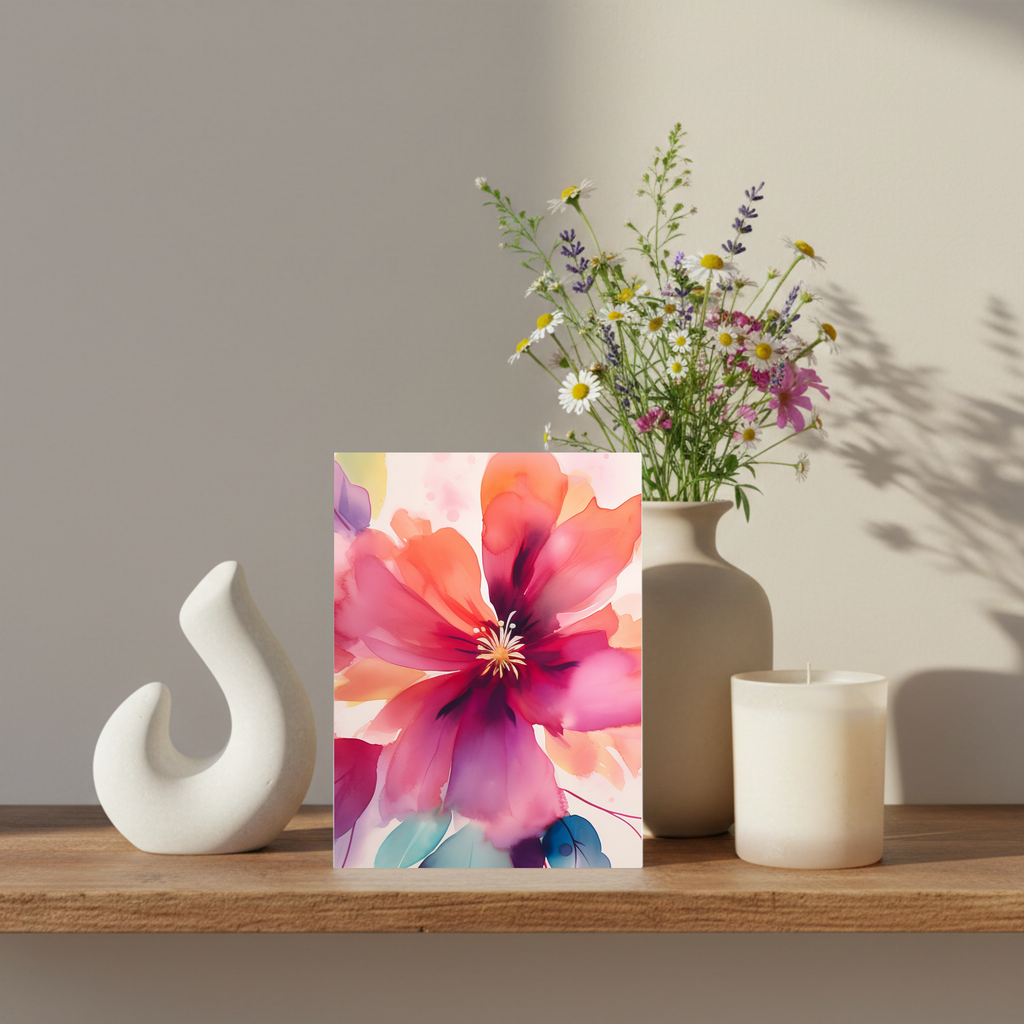 Morden Abstract Foldable Greeting Card - A7 (Digital Download)