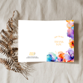Abstract Florals Foldable Thank You Card - A7 (Digital Download)