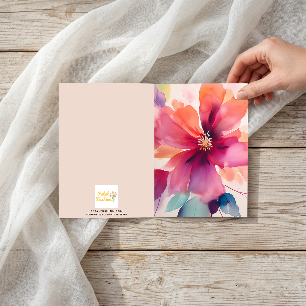 Morden Abstract Foldable Greeting Card - A7 (Digital Download)