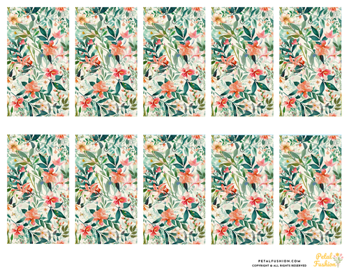 10 Botanical Garden Florals Gift Tags (Digital Download)