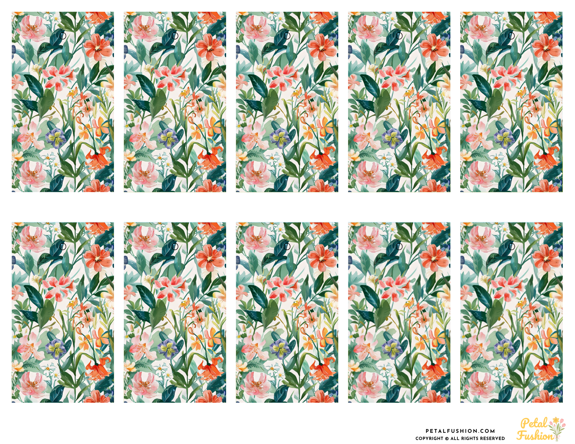10 Printable Botanical Garden Gift Tags (Digital Download)