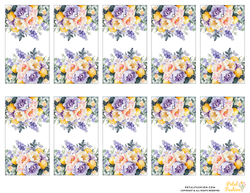 10 Printable Citrus & Floral Gift Tags (Digital Download)