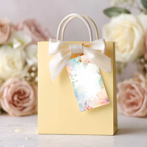 10 Printable Floral Textures Wedding Gift Tags (Digital Download)