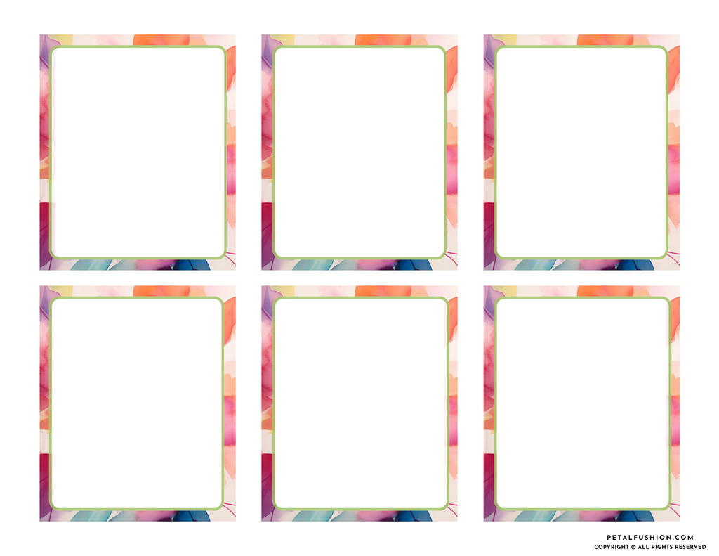20 Modern Abstract Blank Affirmations Cards (Digital Download)