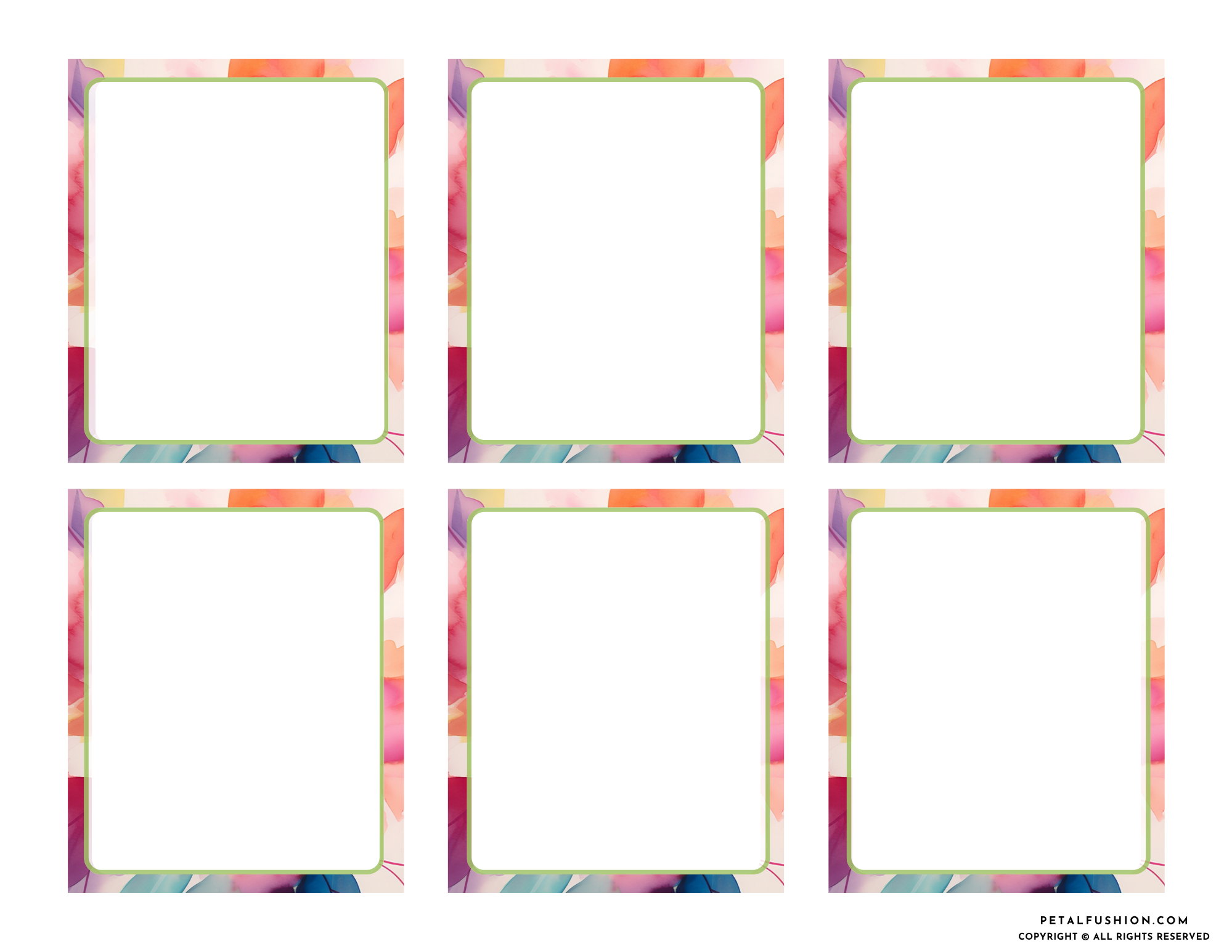 20 Modern Abstract Blank Affirmations Cards (Digital Download)