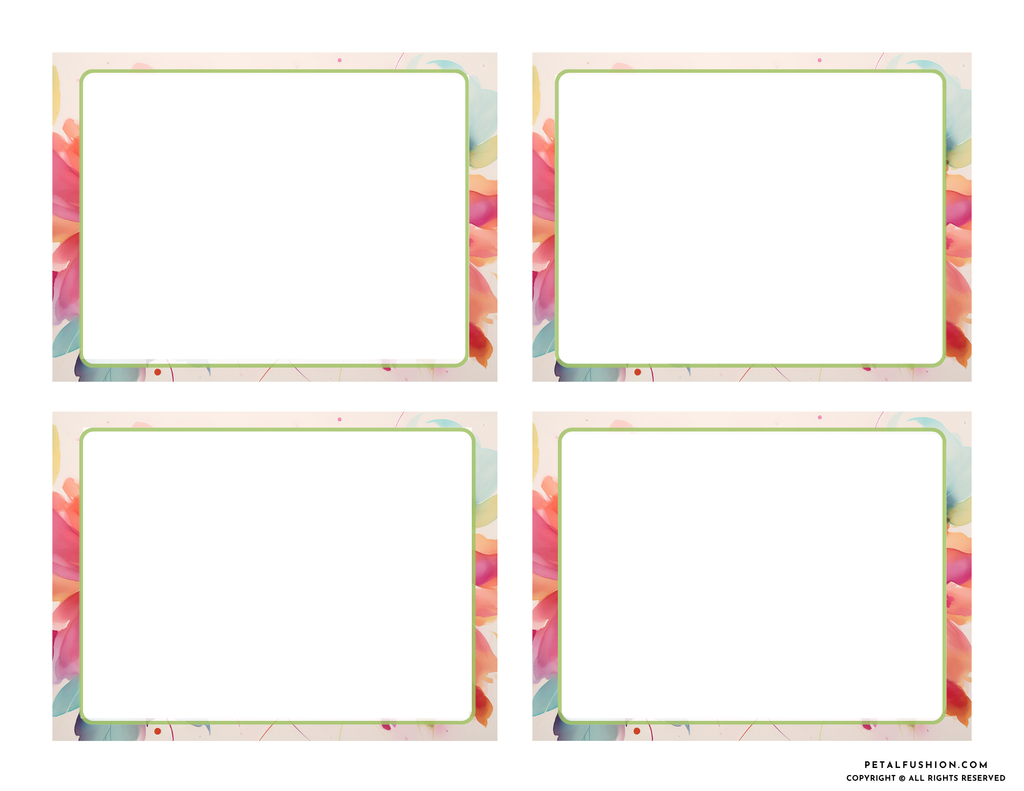 20 Modern Abstract Blank Affirmations Cards (Digital Download)