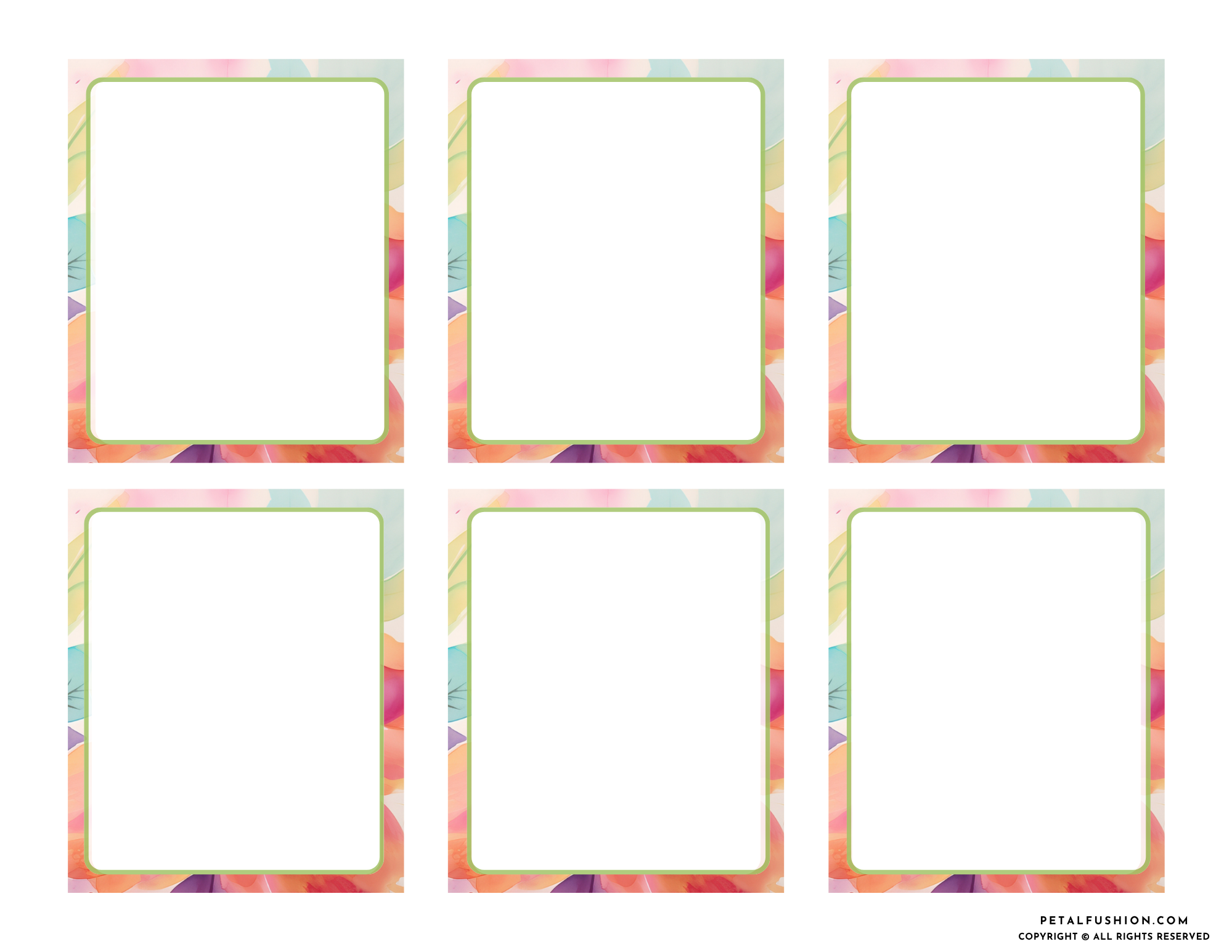 20 Modern Abstract Blank Affirmations Cards (Digital Download)