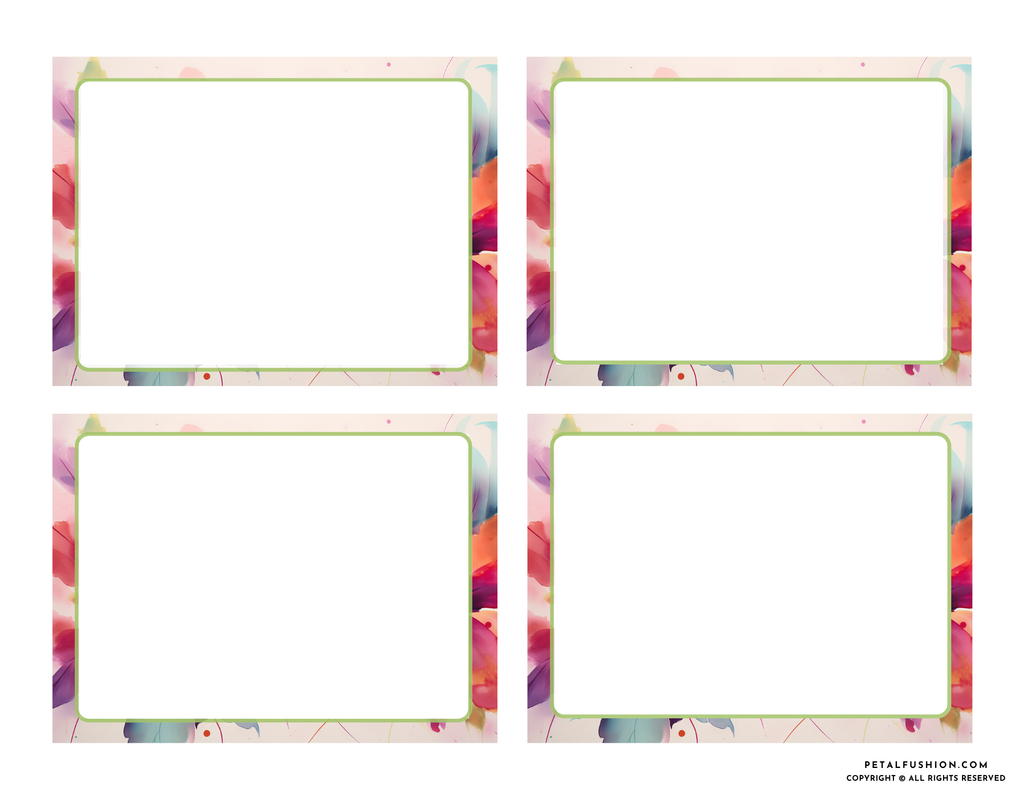 20 Modern Abstract Blank Affirmations Cards (Digital Download)