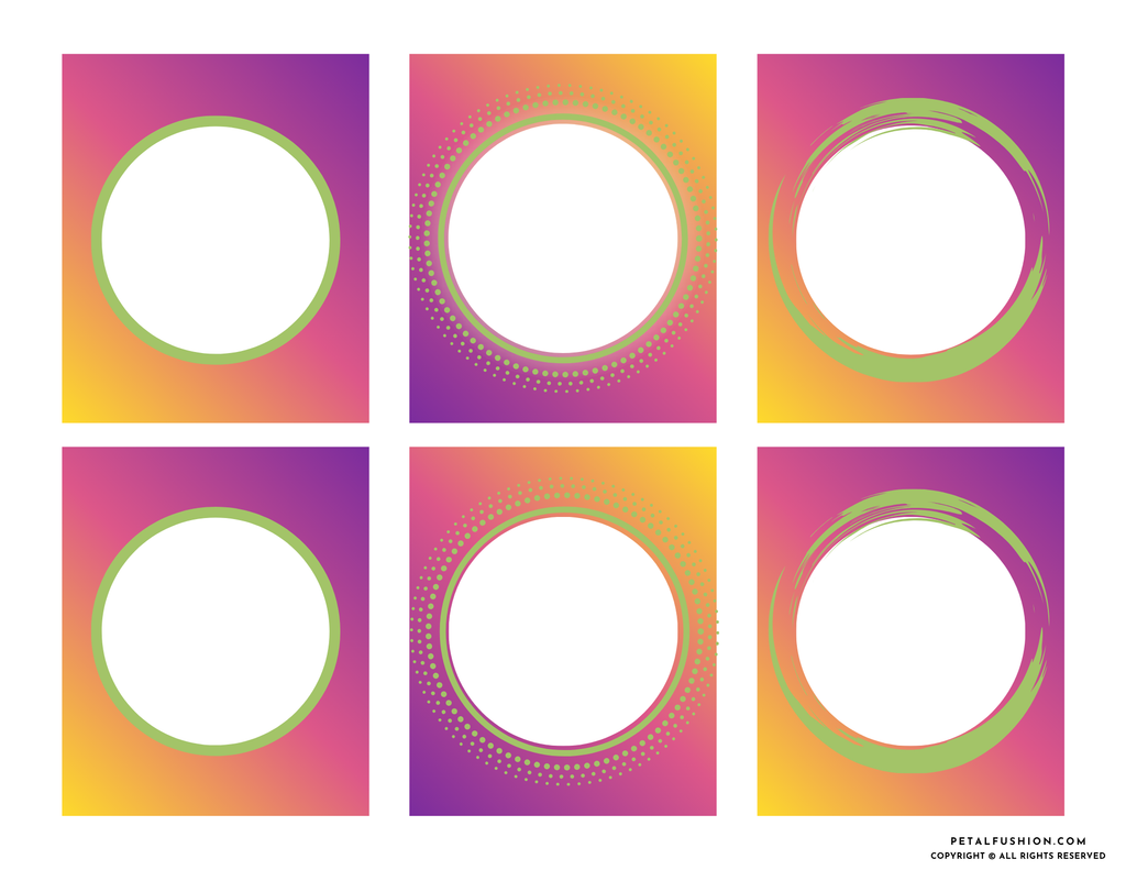 20 Modern Abstract Blank Affirmations Cards (Digital Download)