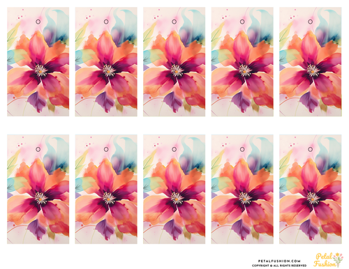 10 Printable Modern Abstract Gift Tags (Digital Download)