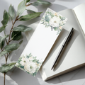 4 Sage & White Florals Printable Bookmarks (Digital Download)