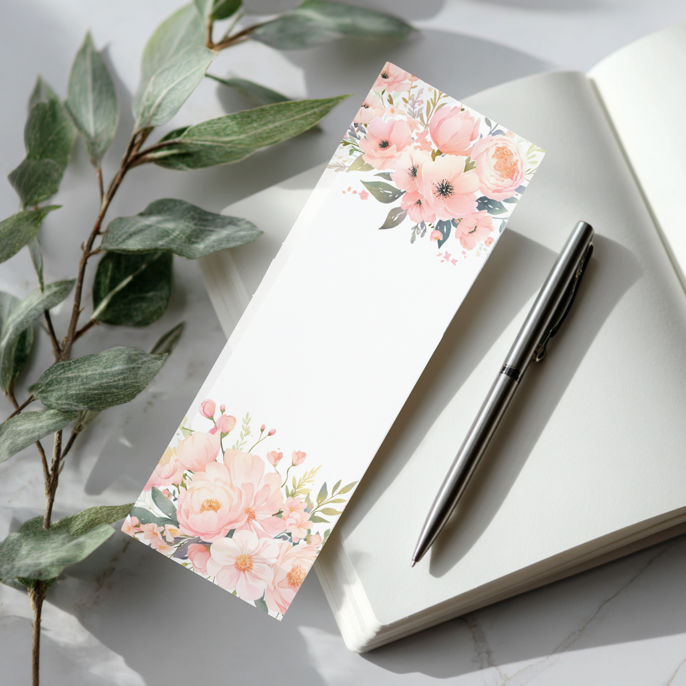4 Pink Woodland Printable Bookmarks (Digital Download)